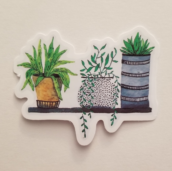 10/$10 Plants On Shelf Sticker